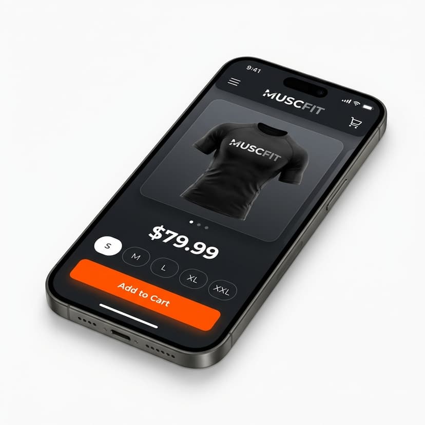 MuscFit Mobile App Profile Screen